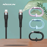 Nillkin Liquid Silicone Cable Type C To Lightning Cable 2.4A For iPhone 14 13 12 Pro Max Fast Charging For iPhone USB C Cable