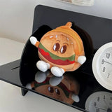 Hamburger Hamburger Plush Coin Purse Zipper Creative Cartoon Zipper Wallet Kawaii Storage Anime Mini Storage Bag Kid Gift