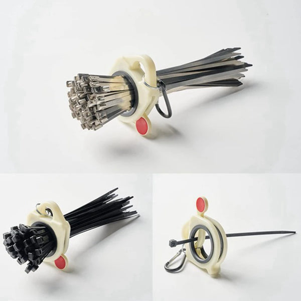 5Pcs Cable Tie Organizer Plastic Storage Cable Tie Holder Portable Zip Tie Holder Electrical Wire Tie Organizer Easy To Use
