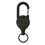 1-20PCS Outdoor Retractable Key Chain Mountaineering Buckle Key Chain Anti-loss Anti-theft High Rebound Metal Easy To Pull