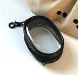 Transparent Storage Bags Keychain Data Line Coin Toys Organizer Case Thicken Clear Wallet Keyring Car Key Holder Jewelry Gifts