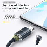 120W USB Type C Fast Charge Cable for iPhone 15 Pro Max Samsung Xiaomi Huawei USB To Type C Data Cord Mobile Phone Charge Cable