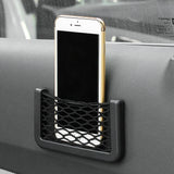 1PC/2PCS Universal Car Organizer Storage Bag Auto Paste Net Pocket Phone Holder Car Accessories Interior Storage Accessories