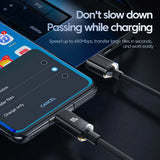 120W USB Type C Fast Charge Cable for iPhone 15 Pro Max Samsung Xiaomi Huawei USB To Type C Data Cord Mobile Phone Charge Cable