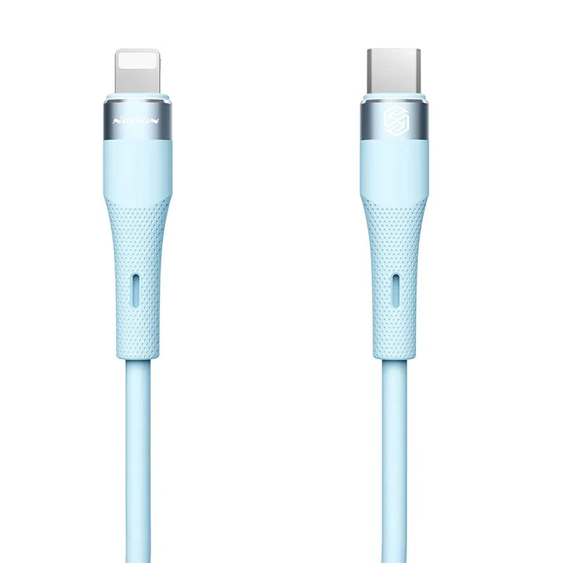 Nillkin Liquid Silicone Cable Type C To Lightning Cable 2.4A For iPhone 14 13 12 Pro Max Fast Charging For iPhone USB C Cable