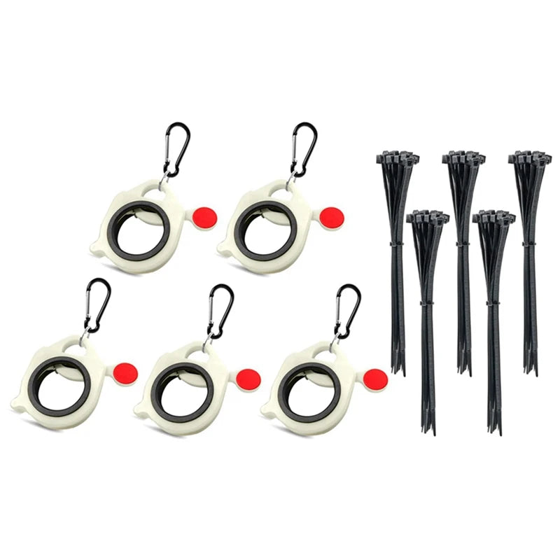 5Pcs Cable Tie Organizer Plastic Storage Cable Tie Holder Portable Zip Tie Holder Electrical Wire Tie Organizer Easy To Use