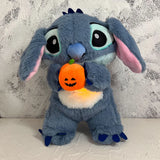 2024 New Lilo&Stitch Hug Pumpkin Plush Doll Breath Child Peluche Kawaii Soothes Toy Baby Music Light Sleep Toy Christmas Gift
