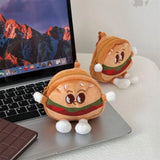 Hamburger Hamburger Plush Coin Purse Zipper Creative Cartoon Zipper Wallet Kawaii Storage Anime Mini Storage Bag Kid Gift