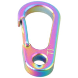 Outdoor Titanium Camping Hiking Climbing AccessoriesAlloy Carabiner Ring Key Chain Keychain Clip Hook Buckle Light