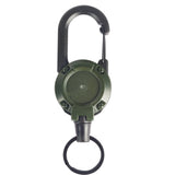 1-20PCS Outdoor Retractable Key Chain Mountaineering Buckle Key Chain Anti-loss Anti-theft High Rebound Metal Easy To Pull