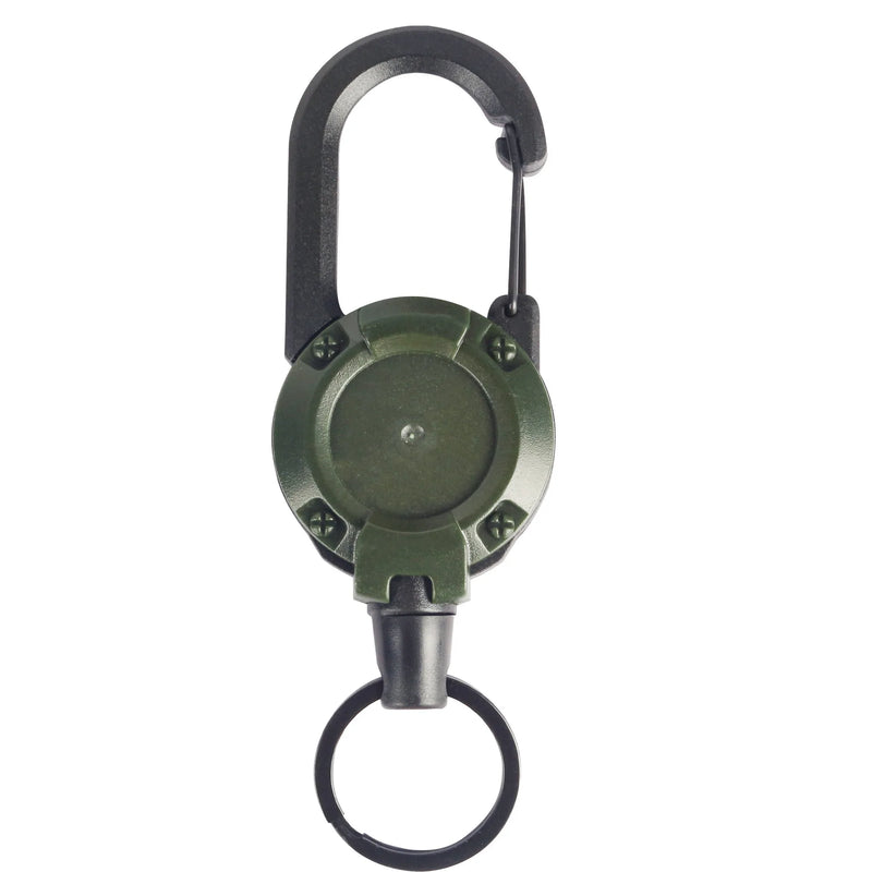 1-20PCS Outdoor Retractable Key Chain Mountaineering Buckle Key Chain Anti-loss Anti-theft High Rebound Metal Easy To Pull