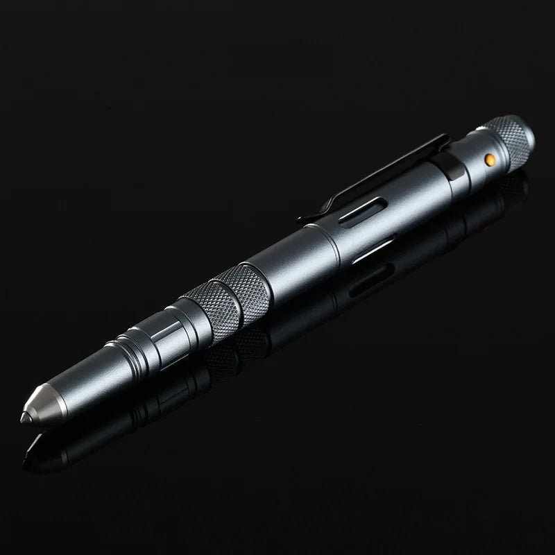 4-In-1 Portable Tactical Pen Flashlight Bottle Opener Emergency Glass Breaker Outdoor Self Defense EDC Pen Tool  Gift Box