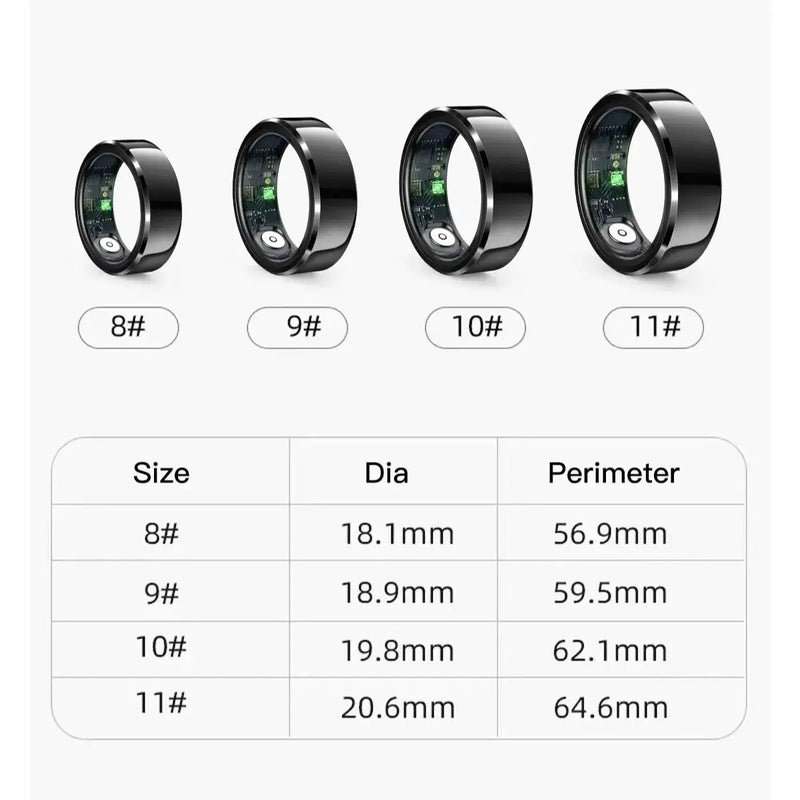 2025 Couple Smart health Ring, Sleep,Heart Rate,Blood Pressure&Oxygen Tracker, IP68 Waterproof, Oura Smart ring for iOS/Android