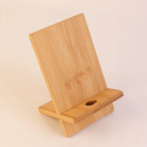 Wooden Phone Holder Stand Mobile Smartphone Support Tablet Stand For IPhone Desk Cell Phone Holder Stand Portable Mobile Holder