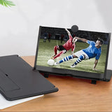 10/12 inch 3D Screen Amplifier HD Mobile Phone Screen Video Magnifier For Smartphone Holder Enlarged Screen Phone Stand Bracket