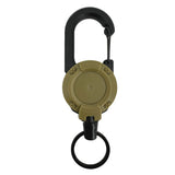 1-20PCS Outdoor Retractable Key Chain Mountaineering Buckle Key Chain Anti-loss Anti-theft High Rebound Metal Easy To Pull