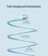 Nillkin Liquid Silicone Cable Type C To Lightning Cable 2.4A For iPhone 14 13 12 Pro Max Fast Charging For iPhone USB C Cable