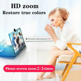 10/12 inch 3D Screen Amplifier HD Mobile Phone Screen Video Magnifier For Smartphone Holder Enlarged Screen Phone Stand Bracket