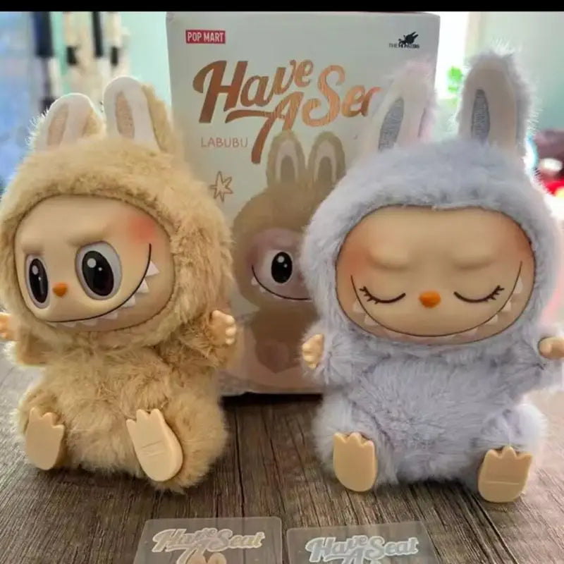High Quality Replica V2 Sitting Party Labubu Blind Box Kawaii Christmas Gift Labubu Monster Mystery Box Keyring Kids Toys
