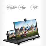 10/12 inch 3D Screen Amplifier HD Mobile Phone Screen Video Magnifier For Smartphone Holder Enlarged Screen Phone Stand Bracket