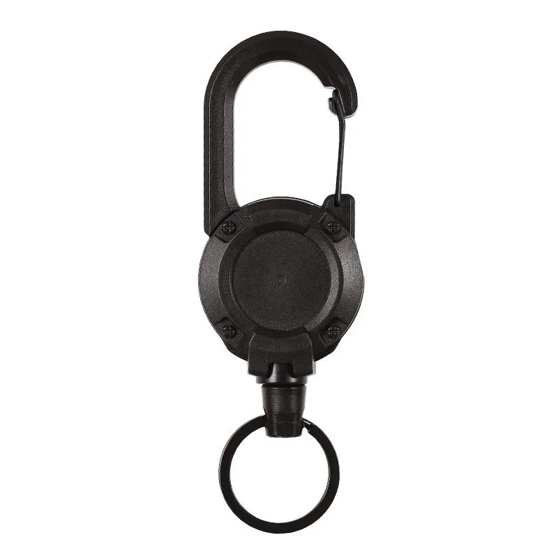 Wire Rope Sporty Retractable Key Chain Easy-To-Pull Buckle Anti-Lost High Rebound Anti-theft Metal Easy-To-Pull Buckle