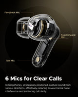 SoundPEATS Capsule3 Pro+ ANC Wireless Earphone Hi-Res Audio Bluetooth 5.3 Earbuds HiFi Stereo Sound with xMEMS Speaker,6 Mic,43H